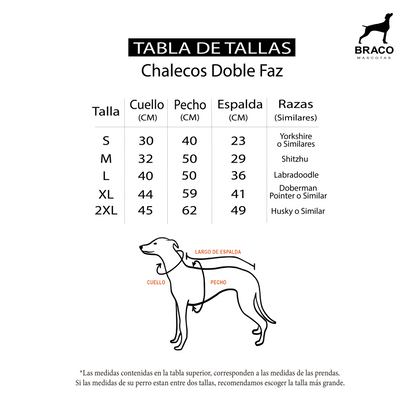 Chaleco Doble Faz Azul / Verde