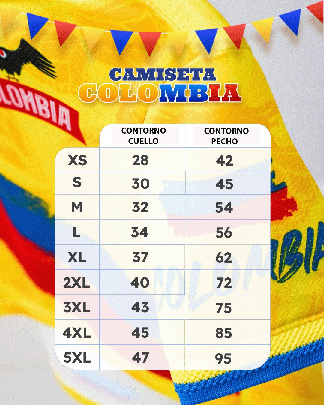 Camiseta Colombia