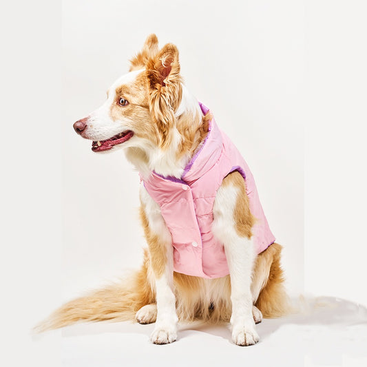 Chaleco Doble Faz Rosado / Lila